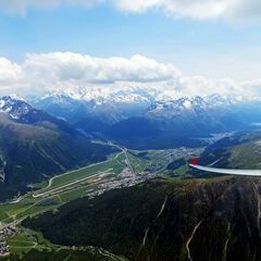 Flugwegposition um 12:30:48: Aufgenommen in der Nähe von Maloja, Schweiz in 3225 Meter